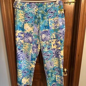 Tropical Print Capris